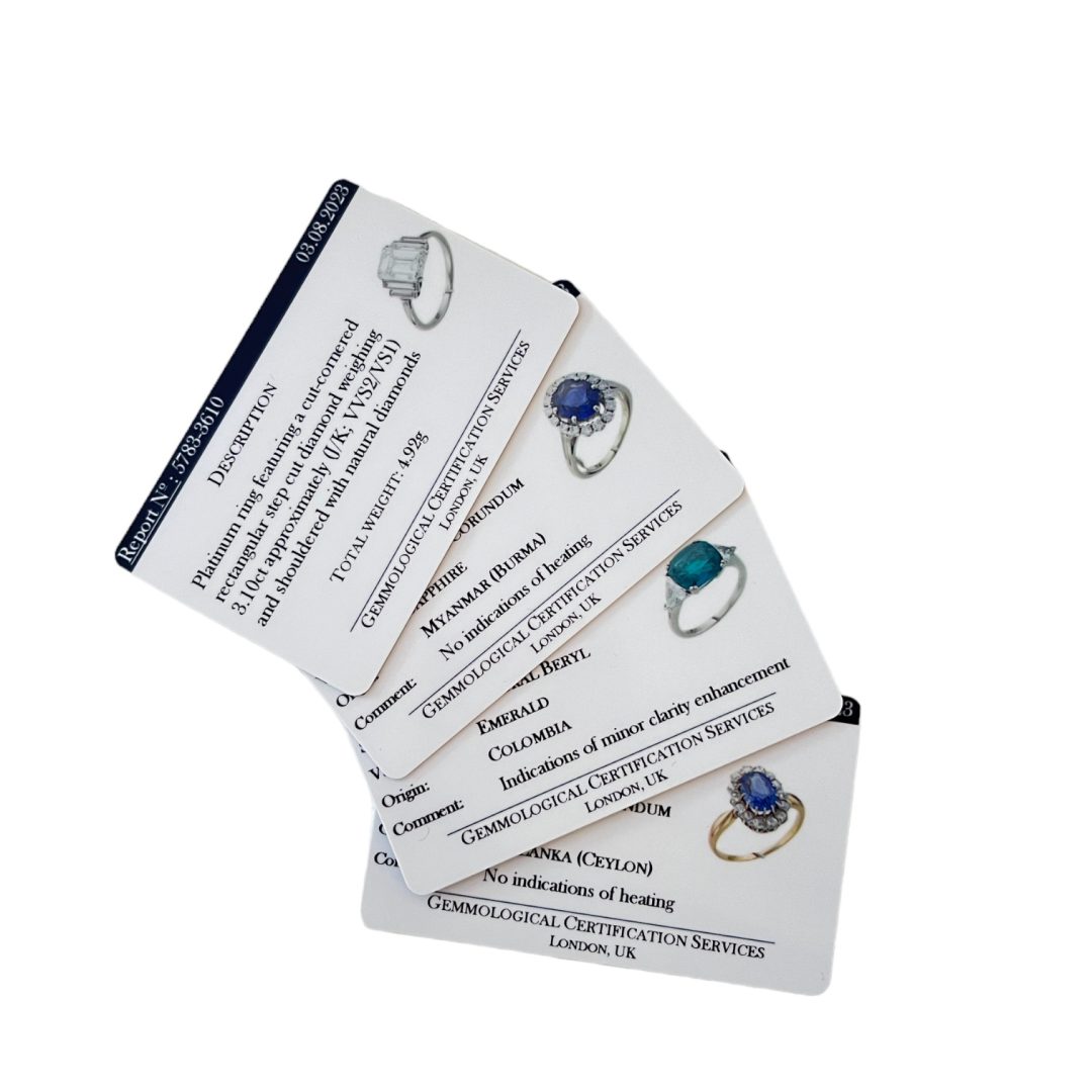 keep your gemstone certificates safe and organized with secure and reliable storage solutions. protect your precious documents from loss or damage with our gemstone certificate storage services.